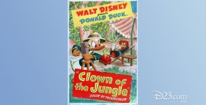 poster art for Clown of the Jungle, featuring Donald Duck