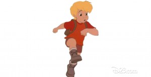 illustrated animation character Cody from The Rescuers Down Under