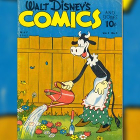 illustrated cover of Walt Disney Comics book