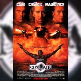 one-sheet movie poster for Con Air