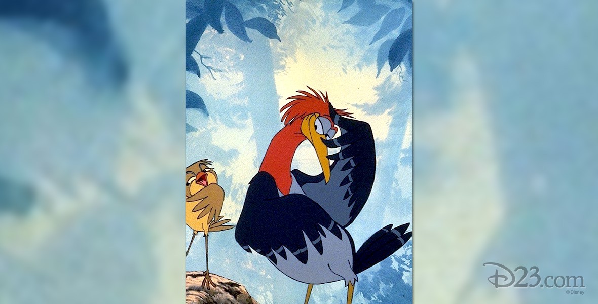 cel from animated The Fox and the Hound featuring sparrow and woodpecker characters