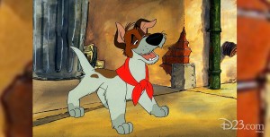 cel from animated movie Oliver & Company featuring Dodger