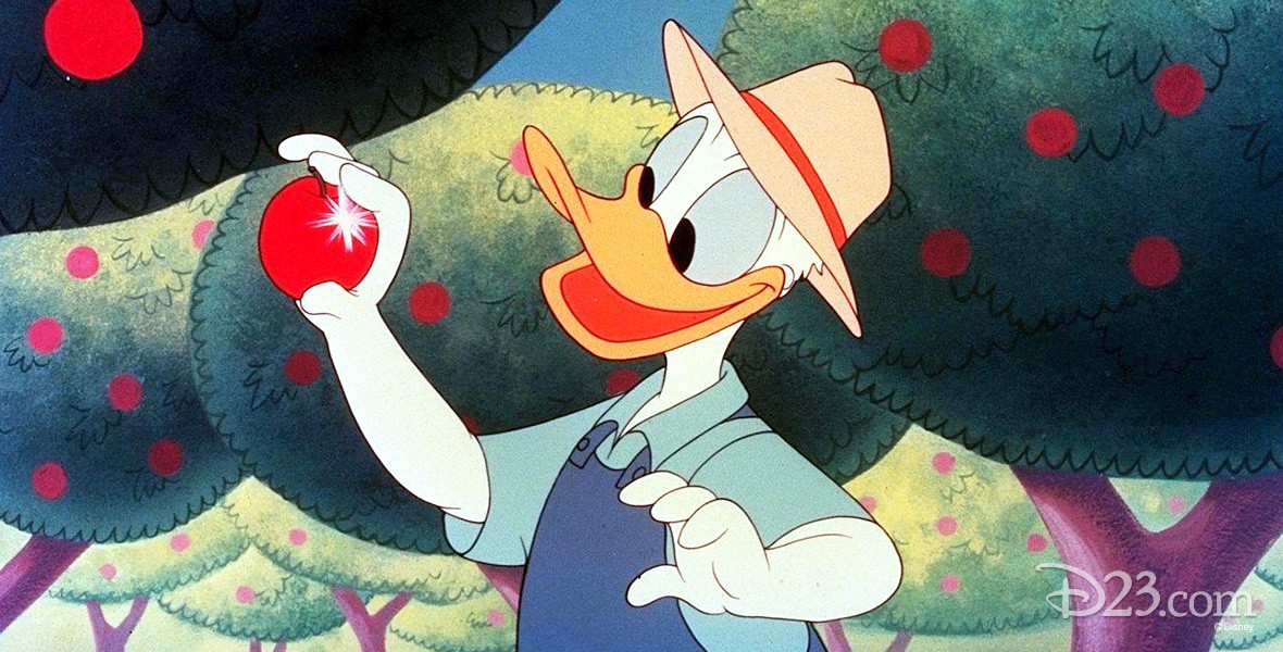 cel from cartoon, Donald Applecore, featuring Donald Duck