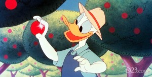 cel from cartoon, Donald Applecore, featuring Donald Duck