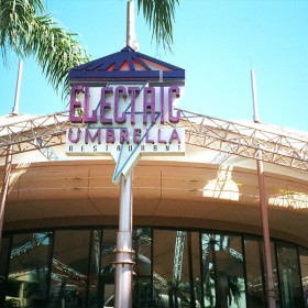 photo of exterior of Electric Umbrella at Epcot Center