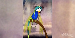 cel from animated movie The Rescuers featuring dragonfly Evinrude.