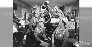 group photo of Firehouse Five Plus Two Dixieland band