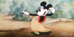 cel from cartoon Hawaiian Holiday featuring Mickey Mouse