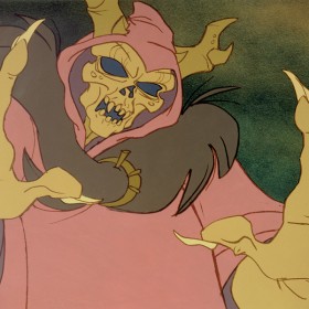 illustration of The Horned King from animated movie The Black Cauldron