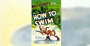 one-sheet movie poster for How to Swim featuring Goofy affecting the crawl