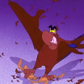 Iago from the Disney movie Aladdin