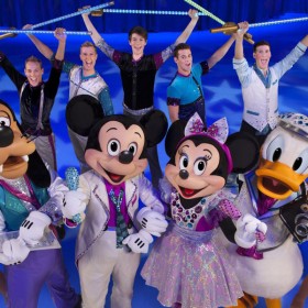 Mickey Mouse and other Disney characters from Disney's World on Ice