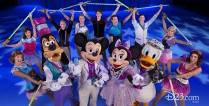 Mickey Mouse and other Disney characters from Disney's World on Ice