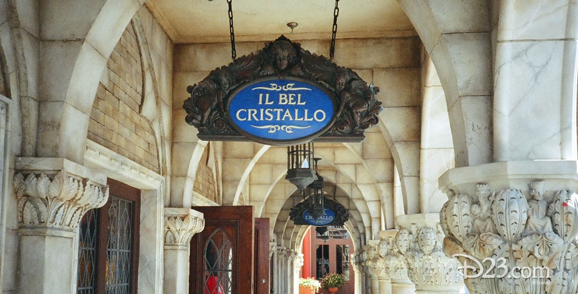 Il Bel Cristallo shop in the Italy showcase at Epcot center