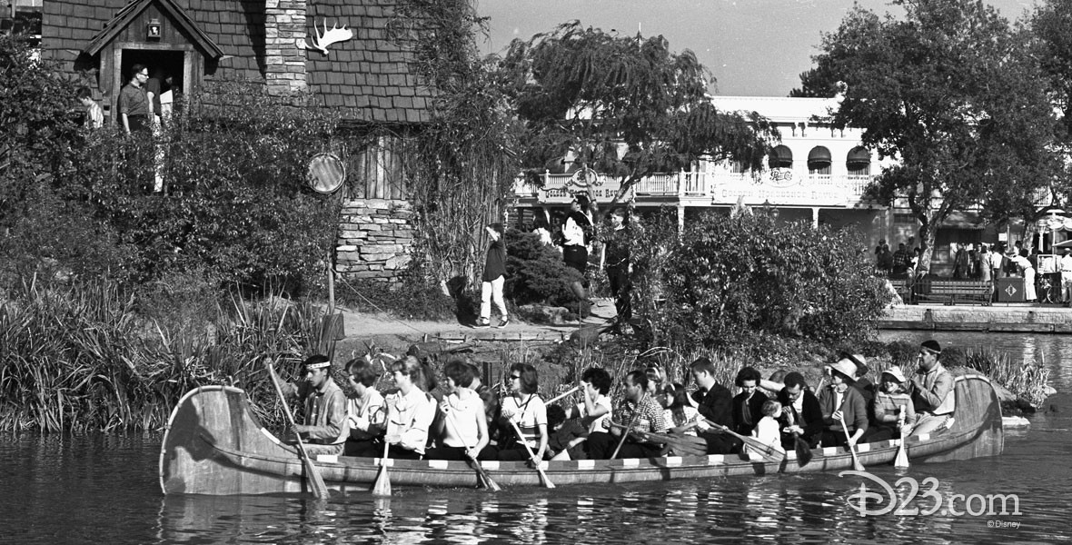 The Indian War Canoe attraction at Disneyland
