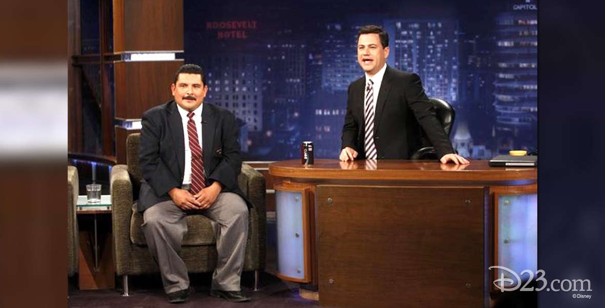 photo from set of Jimmy Kimmel Live