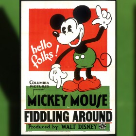 movie poster for Just Mickey cartoon