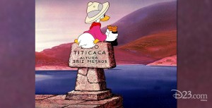 cel from cartoon Saludos Amigos featuring Donald Duck