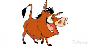 Pumbaa Warthog in The Lion King