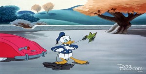 Donald Duck cartoon Wet Paint