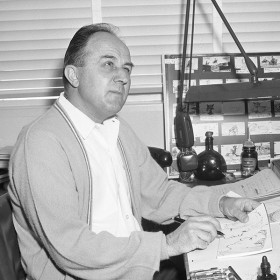 Don DaGradi at his desk