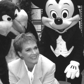 Julie Andrews with Mickey Mouse