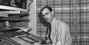 Ken O’Connor at a desk