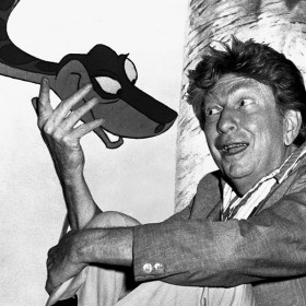 Sterling Holloway with Kaa