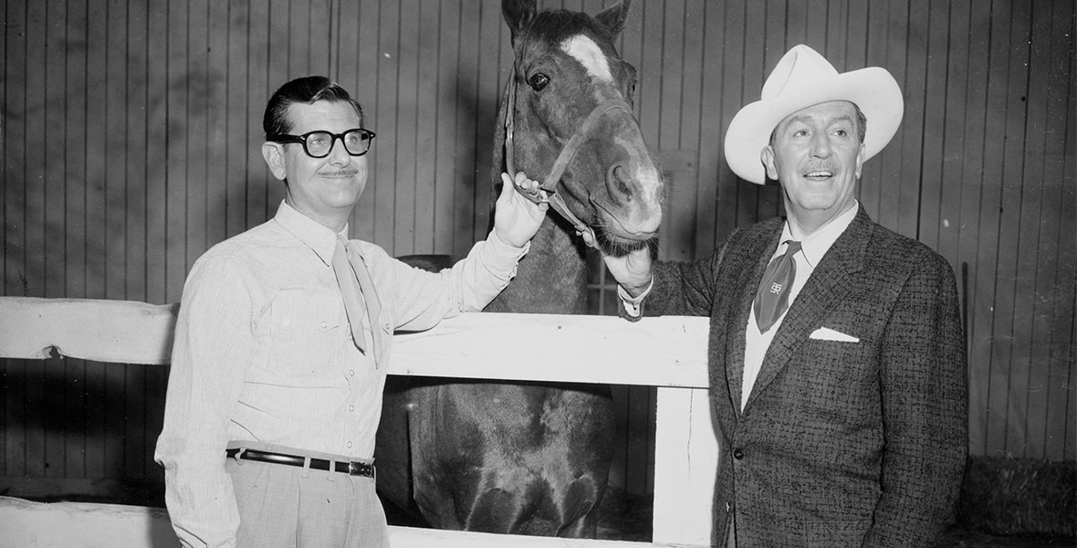 Winston Hibler with Walt Disney