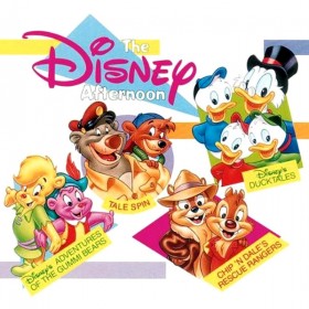 logo art for Disney Afternoon featuring all the characters