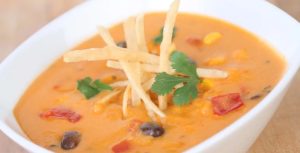 An image of enchilada soup.