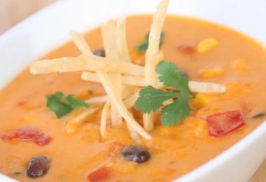 An image of enchilada soup.