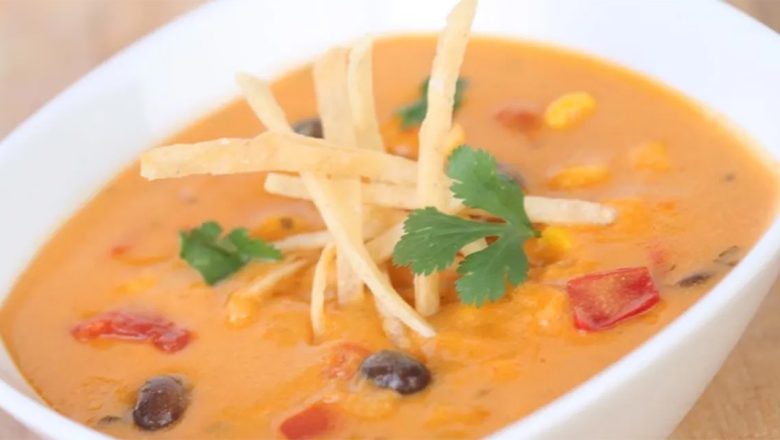 An image of enchilada soup.