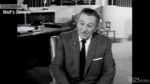 video still of Walt Disney from Walt's Camera video