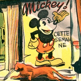 illustration of Mickey Mouse in Las Vengeance Des Chats