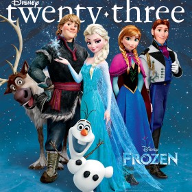 Disney twenty-three Fall 2013 cover art featuring Frozen