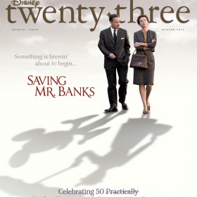 Disney twenty-three Winter 2013 cover art featuring Saving Mr. Banks