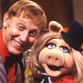 photo of Wally Boag with Miss Piggy on The Muppets