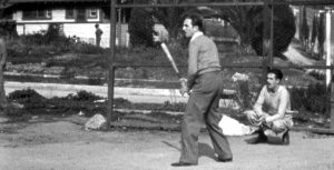 Walt Disney playing baseball