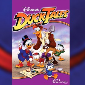 poster art for Disney's DuckTales featuring Donald Duck and friends
