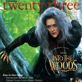 Disney twenty-three Winter 2014 cover art featuring Into the Woods