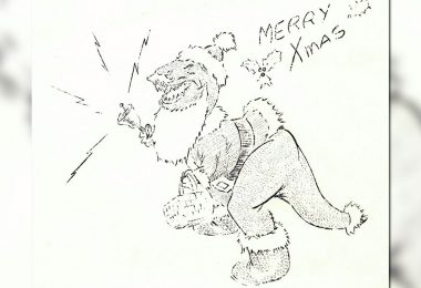Disney T-Rex Dinosaur Santa Claus from The Bulletin