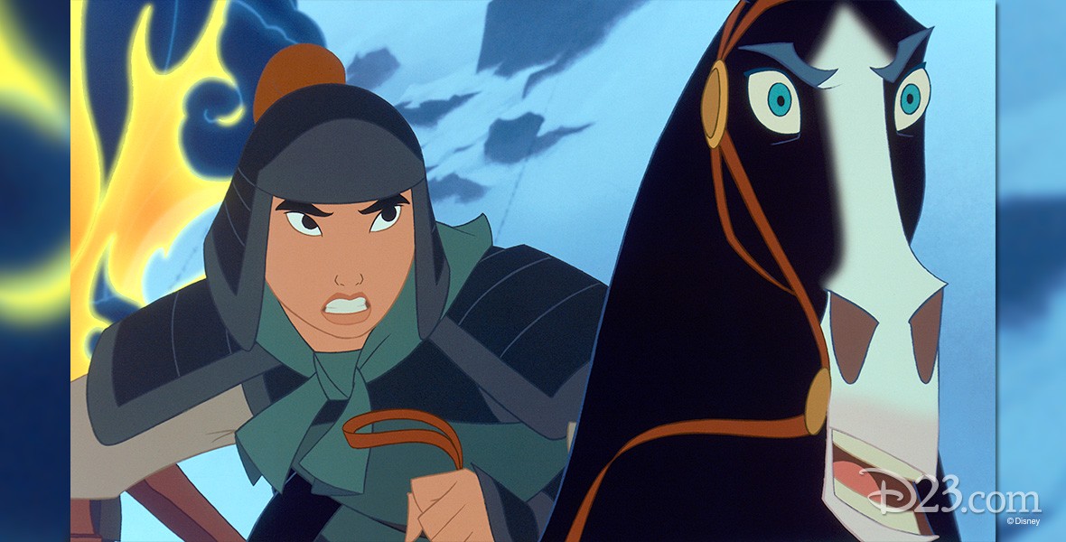 still from animated movie Mulan