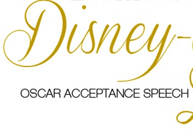fanciful invitation card stating Fill in the blank to write the Disney-est Acceptance Speech