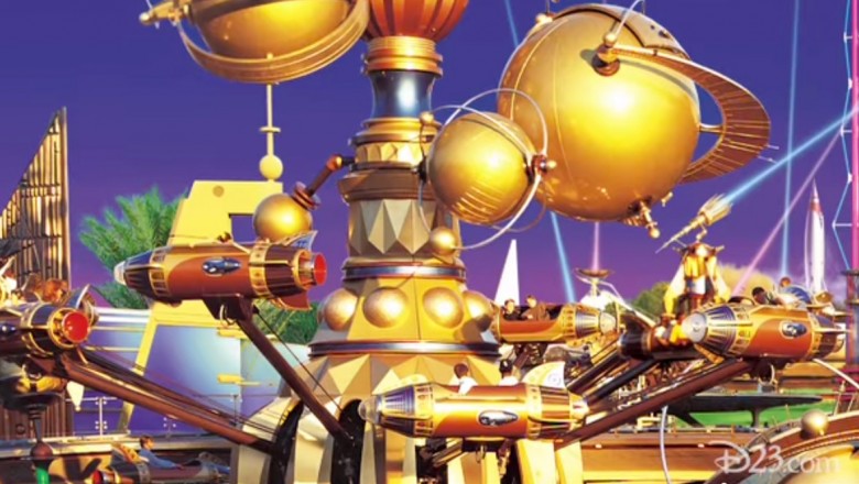 astro orbiter ride poster disneyland astro orbiter ride poster disneyland