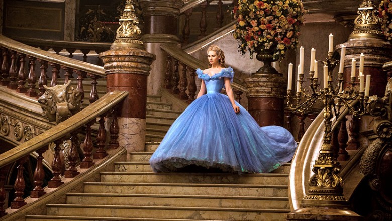 Cinderella actress Lily James looks like a real princess at the US premiere