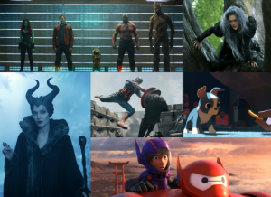 Collage of Disney Characters from Various Films