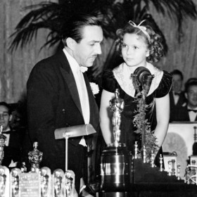 Walt Disney and Shirley Temple