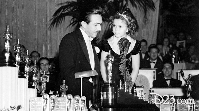 Walt Disney and Shirley Temple