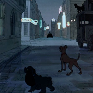 Lady and the Tramp guest appearance in 101 Dalmatians